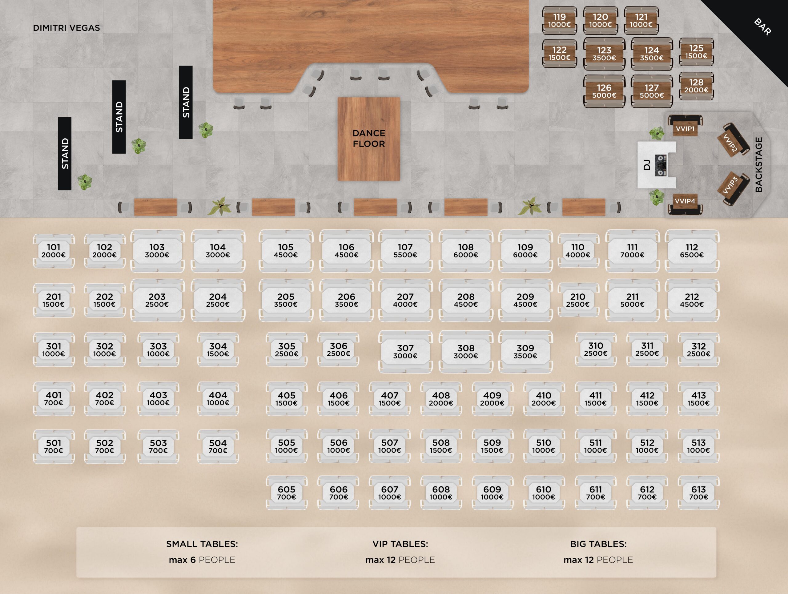 Vip Tables Dimitri Vegas